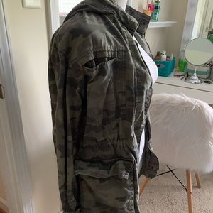 Camo denim jacket